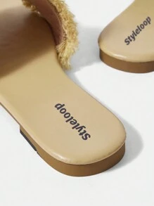 Styleloop Fashionable Woven Women's Summer Sandals - Apricot - View 5