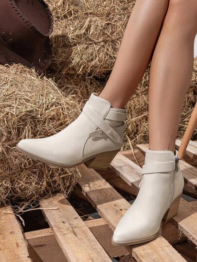 Styleloop Botines y botas cortas para mujer, adecuados para vacaciones, estilo BOHO, retro americano, bohemio, western, festivales de música, fiestas, Navidad, Halloween