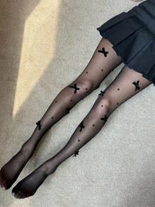 DAZY 女士尼龙长袜/紧身裤/打底裤/压缩裤 秋冬 - 黑色 - 查看 1