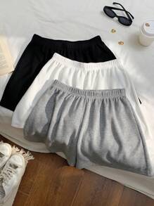 Comfortcana Conjunto de shorts cómodos de punto multicolor para mujer - Multicolor - Ver 6