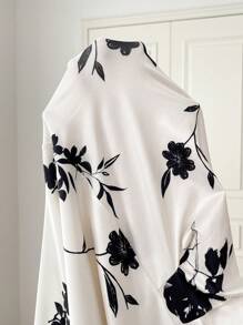 Modelyn 女士隨機印花簡約日常阿拉伯風格連衣裙