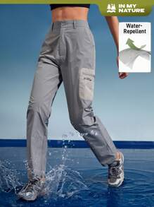 In My Nature Flap Pocket Side Cargo Pants - Grey - View 5