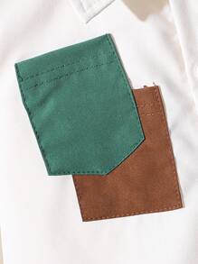 Boys Baby Flap Pocket Shirt & Jeans For Dailywear - Multicolor - View 5