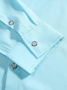 Manfinity AFTRDRK 男士渐变色长袖商务旅行衬衫，春夏，秋季