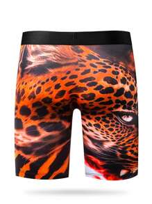 Manfinity Quần lót nam boxer dài in hàng ngày - Nhiều màu - Xem 2