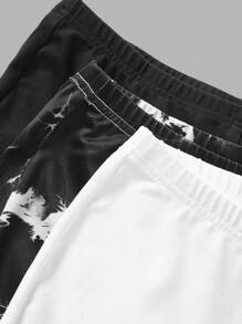 SHEIN EZwear 女士高腰簡約運動打底褲，適用於日常休閒穿著