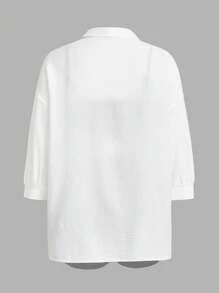 SHEIN Essnce 女性休閒輕量運動夏季性感時尚物超所值戶外自行車網球旅遊背心，緊身短褲和上衣三件套裝