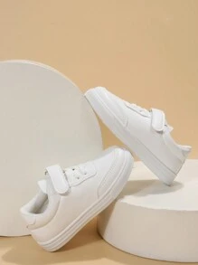 Fashionable Unisex Casual Hook And Loop Slip On Sneakers For Kids, Perfect For Back-To-School Season