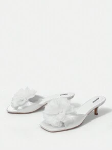 Styleloop Women's High-Heeled Sandals - White - View 5