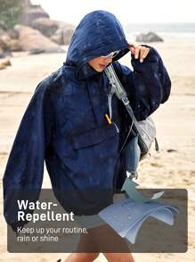 In My Nature Ladies' Plain And Simple Everyday Outdoor Jacket, Regular Fit - Navy Blue - View 2