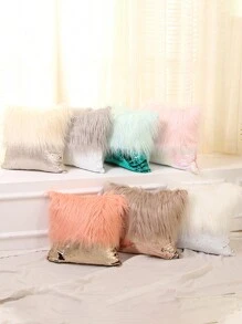 1 Vỏ Gối Đầm, Vỏ Gối Trang Trí Cá Tính Cho Ghế Sofa, Gối Ném, Lõi Gối Không Bao Gồm - trắng - Xem 1