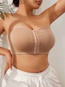 Áo ngực không dây có khóa phía trước cỡ lớn dành cho nữ (3 cái/bộ) - Nhiều màu - Xem 4