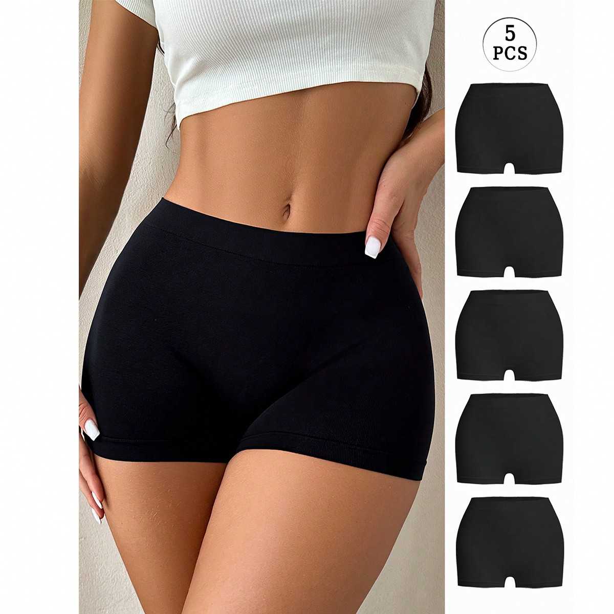 Piezas Boyshorts unicolor simple