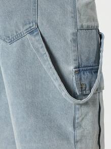 SUMWON Denim Cargo Jort - Blue - View 5