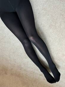 DAZY 女士素色日常紧身裤/连裤袜/打底裤/修身长裤秋冬 - 灰色 - 查看 7