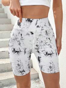 SHEIN Essnce Shorts de yoga sin costuras de cintura alta para mujer con levantamiento de glúteos y control de abdomen para ejercicio de gimnasio y ciclismo