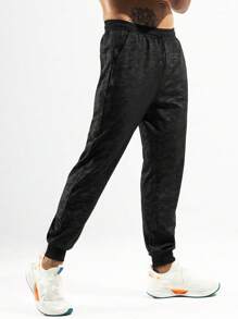 Manfinity Athleisure Boyfriend Style Men's Simple Printed Casual Sports Pants