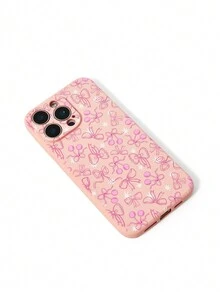 Ashley Baxter Carcasas de teléfono rosas con diseño de arco, cereza y gráficos lindos y de moda para artistas - Rosa - Ver 7