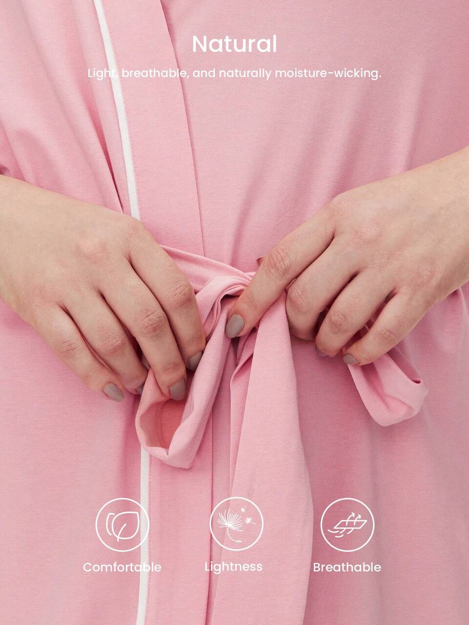 Soft Modal Short Women Robe To Tie Cotton Pink Bridesmaid Pajamas Bathrobe Night Gown Women Bath Robe Bridal Intimates& Pyjamadressing