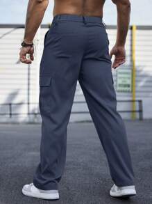 Manfinity Homme Men's Plain And Simple Casual Daily Pants