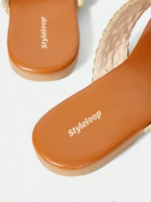 Styleloop Women's Flat Sandals - Yellow - View 5