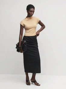 BizChic Sleeveless Stretchy Slim Fit Top With Metal Buckle, Professional Outfit Fall Women Outfits