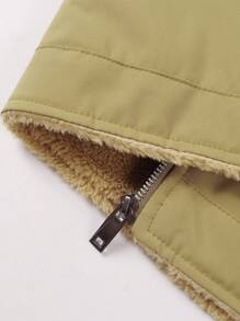 Manfinity Homme Men's Solid Color Simple Daily Wear Thermal Lined Workwear Vest