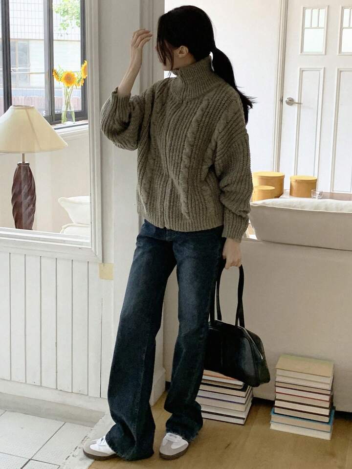 【KOOLOSET】Cash Loose Round Cardigan MDおすすめ] Cash Loose Round Cardigan - kooloset