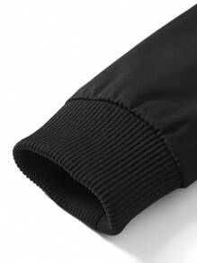 Manfinity Homme Giubbotto da uomo casual da volo a tinta unita per abbigliamento da lavoro all'aperto