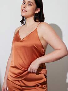 LUVLETTE Satin With Backless Lace Retro Cami And Panty Women Pajama Set Lingerie As Outerwear Lounge Sets For Women