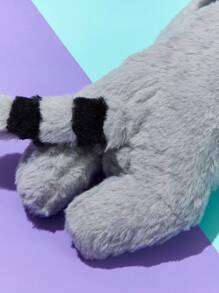 PETSIN Raccoon Shaped Plush Dog Lover And Dog Mom Love Toy With Feeding Function, Sound And Bite Resistant For Company And Soothing