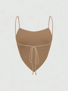 Chiquease Minimalist Sexy Style Sexy Knitted Vest Top For Women, Sleeveless & Slim Fit