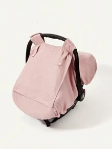 1入柔軟透氣童車罩，新生嬰兒遮陽罩