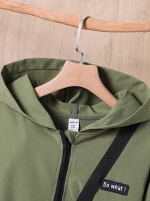 Lässig Kapuzenjacke für Teenager Jungen mit Taschen, im amerikanischen Stil