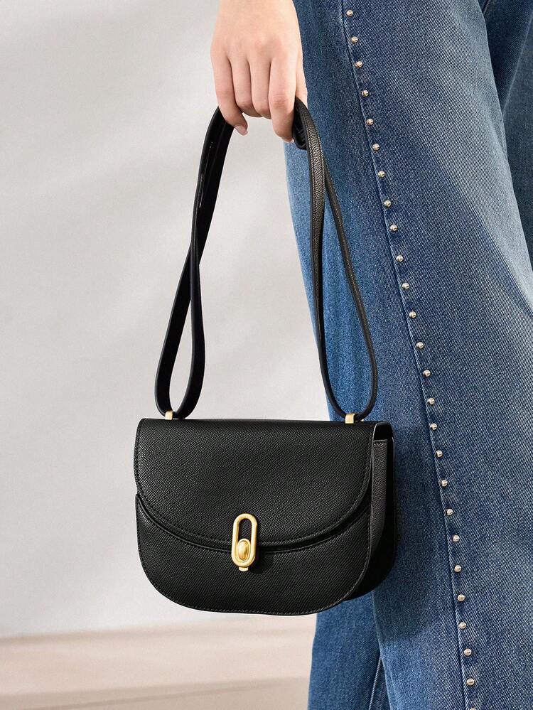 WOMEN'S COMMUTER MINIMALIST FLAP SHOULDER BAG