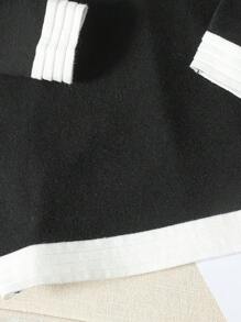 SHEIN Elegante, lässige Strickjacke mit Farbblock Design und gestricktem Camisole-Kleid für Teen Mädchen im Frühling und Herbst