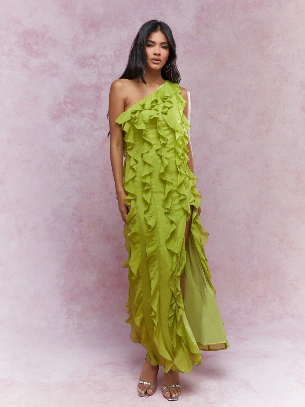 missguided boho dress MISSGUIDED Boho Ruffle Tiered Chiffon Mini Dress Balloon Long Sleeve MISSGUIDED