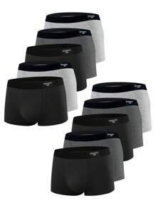 10入組男式編織腰帶夏季休閒內褲套裝 - 彩色 - 查看 1