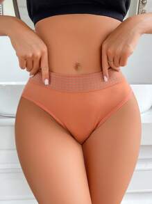 5pcs Seamless Comfort Triangle Panties Set - Multicolor - View 4