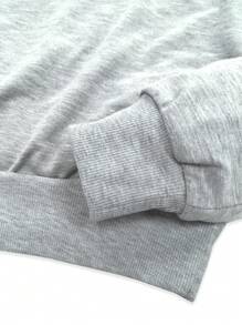 INAWLY 女士纯色休闲简约日常长袖上衣，返校服装