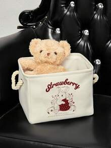 ROMWE Kawaii Giỏ đựng đồ giặt dung tích lớn cầm tay hình thỏ dễ thương, chắc chắn và bền bỉ - Nhiều màu - Xem 5