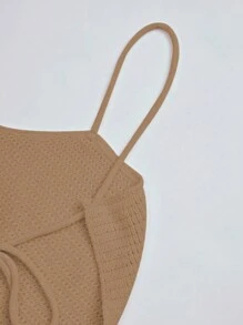 Chiquease Minimalist Sexy Style Sexy Knitted Vest Top For Women, Sleeveless & Slim Fit