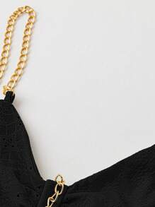 EMERY ROSE Cut Out Split Thigh Cami Dress For Summer - Black - View 5