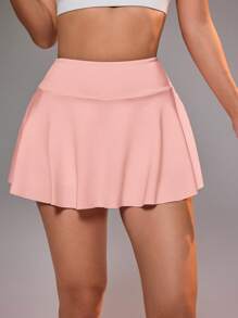 SHEIN Sport Studio Women's Sports Athletic Skort With Pocket For Tennis, Yoga, Fitness, Running, Marathontennis Skirt