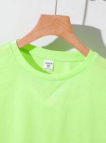 SHEIN Discounted Tween Boys' Clothing Set Including Oversized T-Shirt, Basic Shirt, Autumn & Winter Sports Zip-Up Sweatshirt, Pants, And T-Shirt Combo. Suitable For Daily And Casual Wear, College, Commuting, Traveling, And Sports. Ideal For Autumn/Winter Season. - Black - View 4