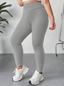 Chiquease Solid Color High Waist Casual Skinny Grey Leggings Fall Cloth For Women