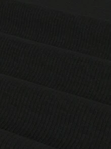 SHEIN Privé 女士純色上衣和條紋長褲套裝