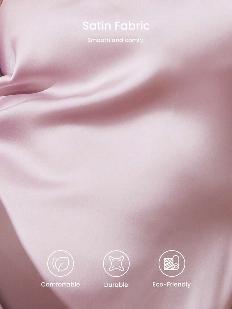 Seksowna i prosta satynowa koszula nocna dla kobiet z cienkimi ramiączkami, satynowa bielizna jako odzież wierzchnia, przewiewna sukienka typu slip dress babydoll i piżamadressing