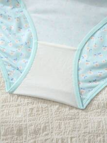 SHEIN ملابس داخلية نسائية صغيرة بثلاثية مطبوعة بالزهور