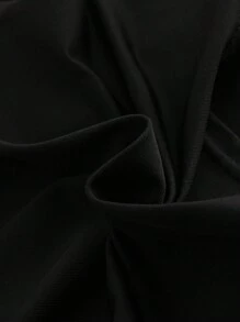 SCOOBY-DOO X SHEIN 女婴酷炫黑色休闲圆领T恤和粉色卡通印花喇叭裤套装 - 彩色 - 查看 5